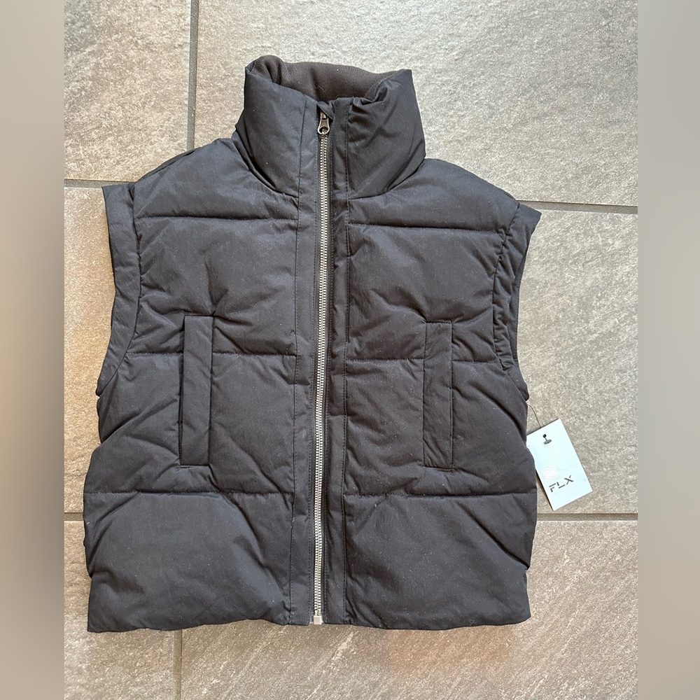 Youth Black Puffer Vest